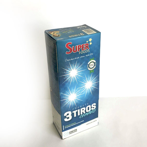 Foguete 3 Tiros Super Fogos